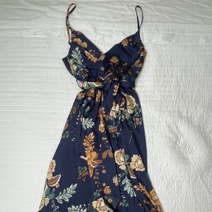 Hello Molly Floral Midi Wrap Dress